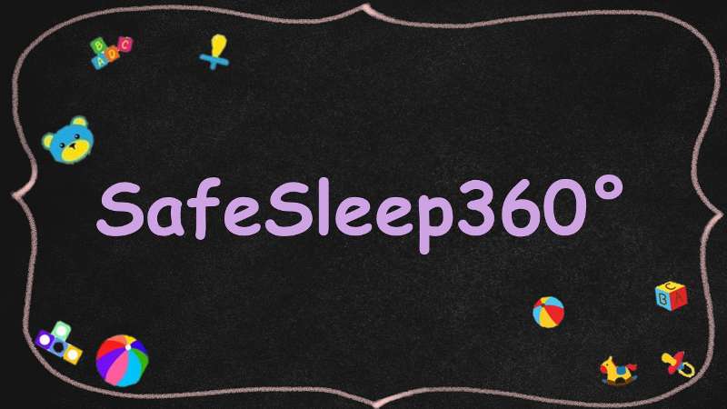 A black chalkboard image with a pink border around the inside. Inside the border are some images of baby items such as pacifiers, blocks, balls and rocking horses. In the middle of all of that are the words