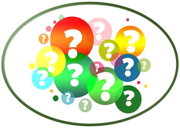 A circle enclosing colorful dots that have Questions mark in the center of them. These dots represent all the questions surrounding SafeSleep360°.